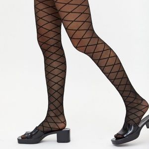 Urban Outfitters diamond sheer tights, size S/M.